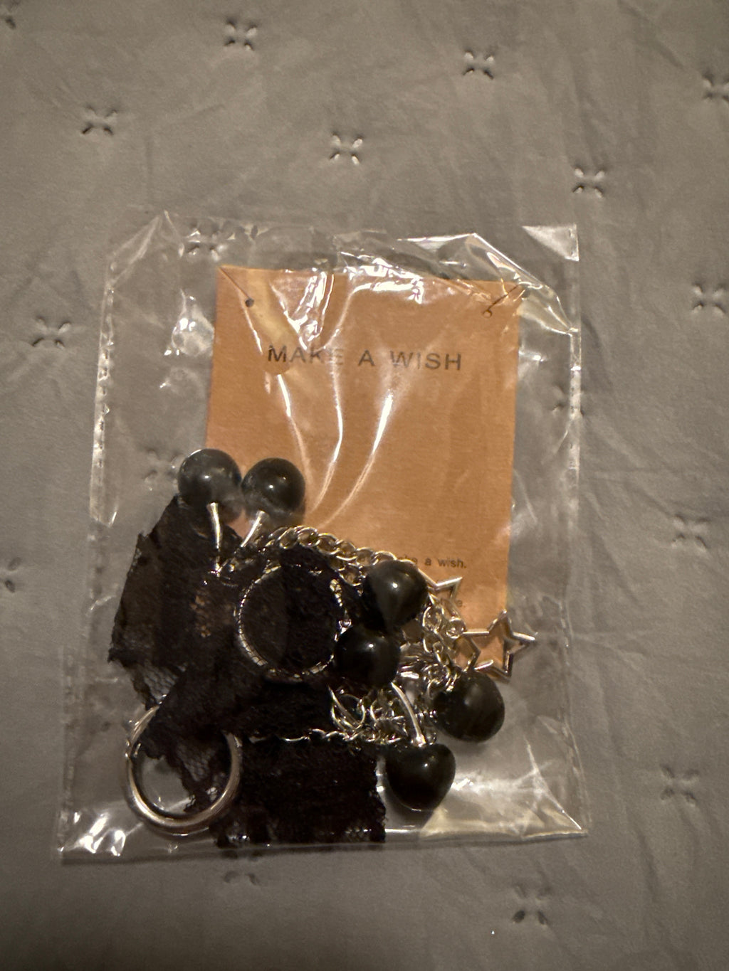 Make a wish chain bag charm