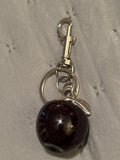 Blk Apple bag charm